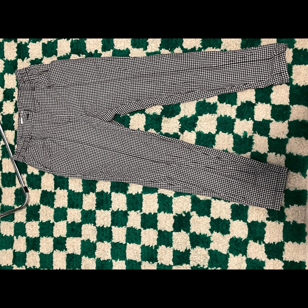 Checkered lightweight pants